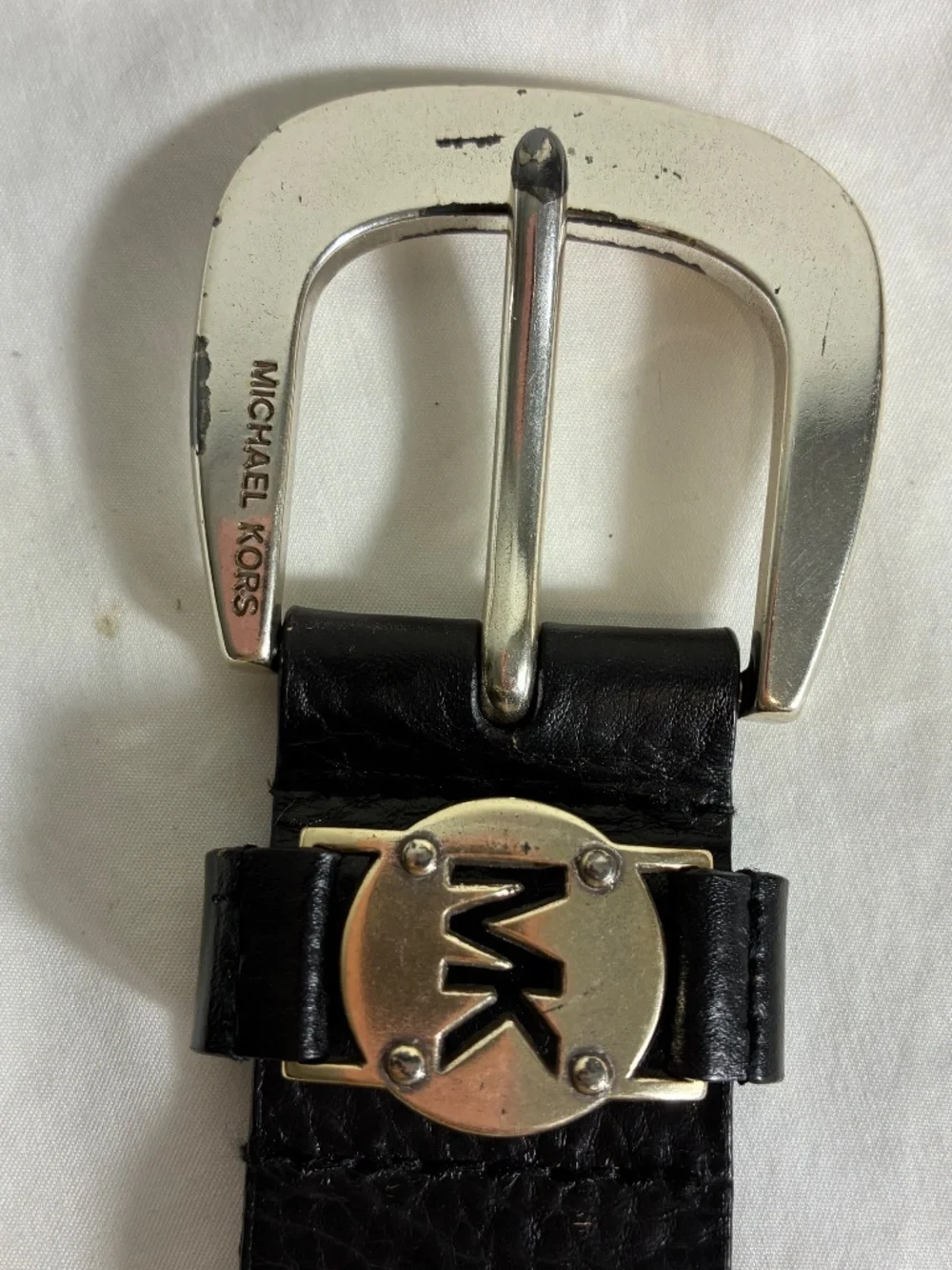 Michael kors leather belt Womens medium